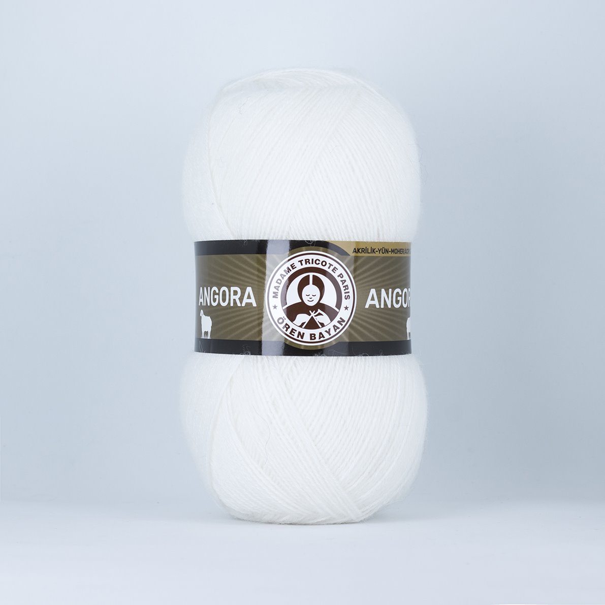 Garn Angora #100, 5x100g