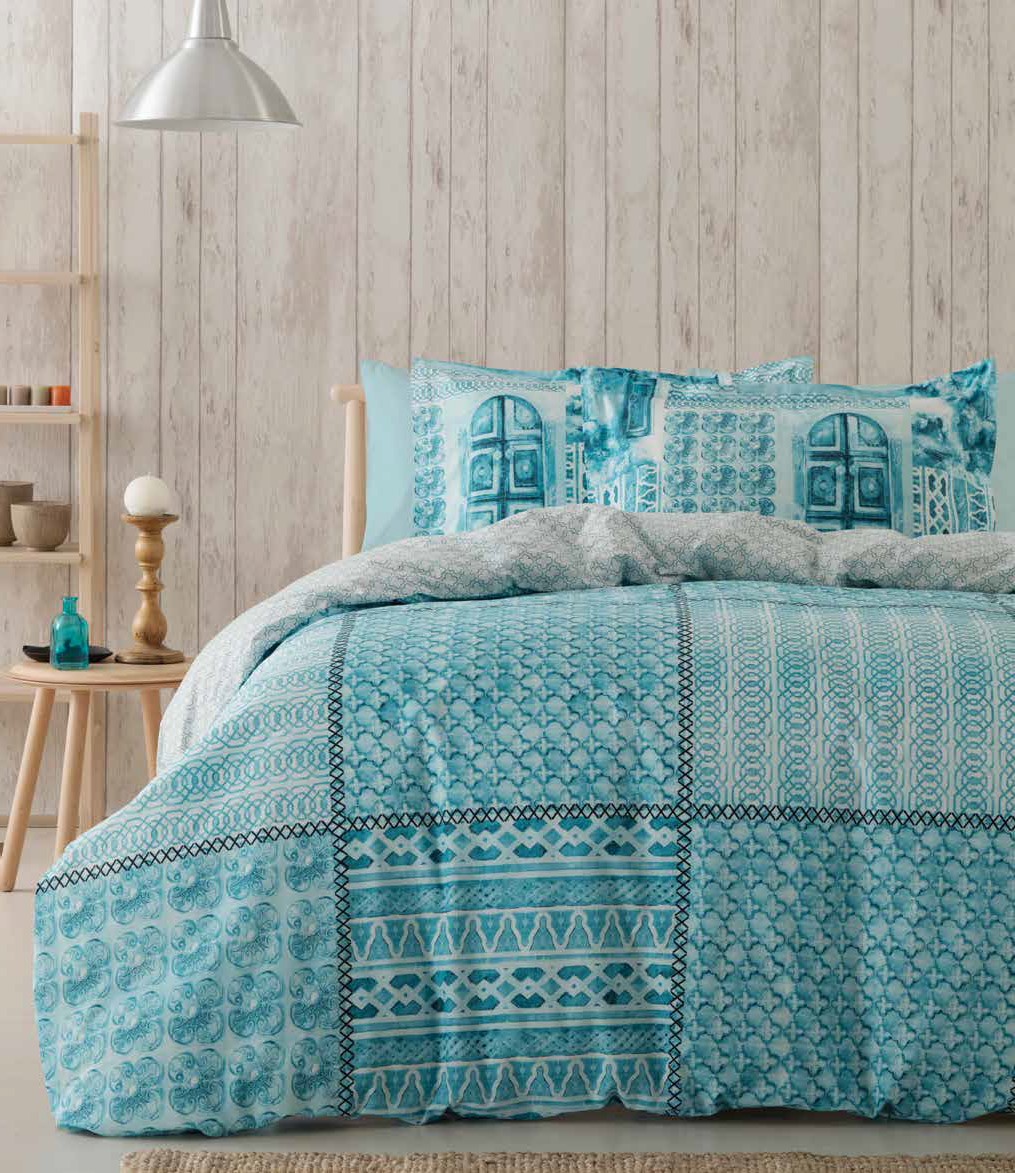 Bettwäsche, 4tlg  200x220cm Baumwolle MILENA