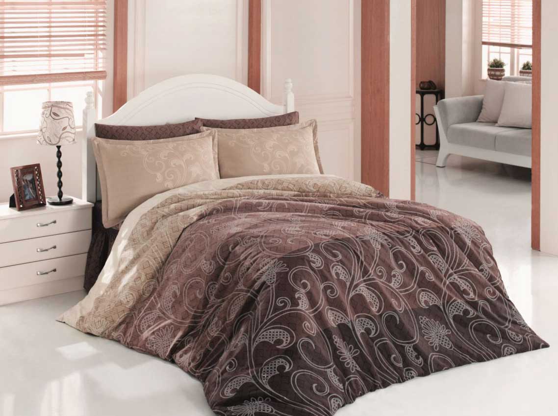 Bettwäsche, 4tlg, 200x220cm #EBRULI BRAUN