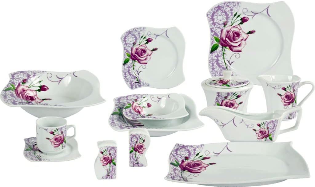 Kombiservice Avantgarde, lila, 72tlg, 12 Personen