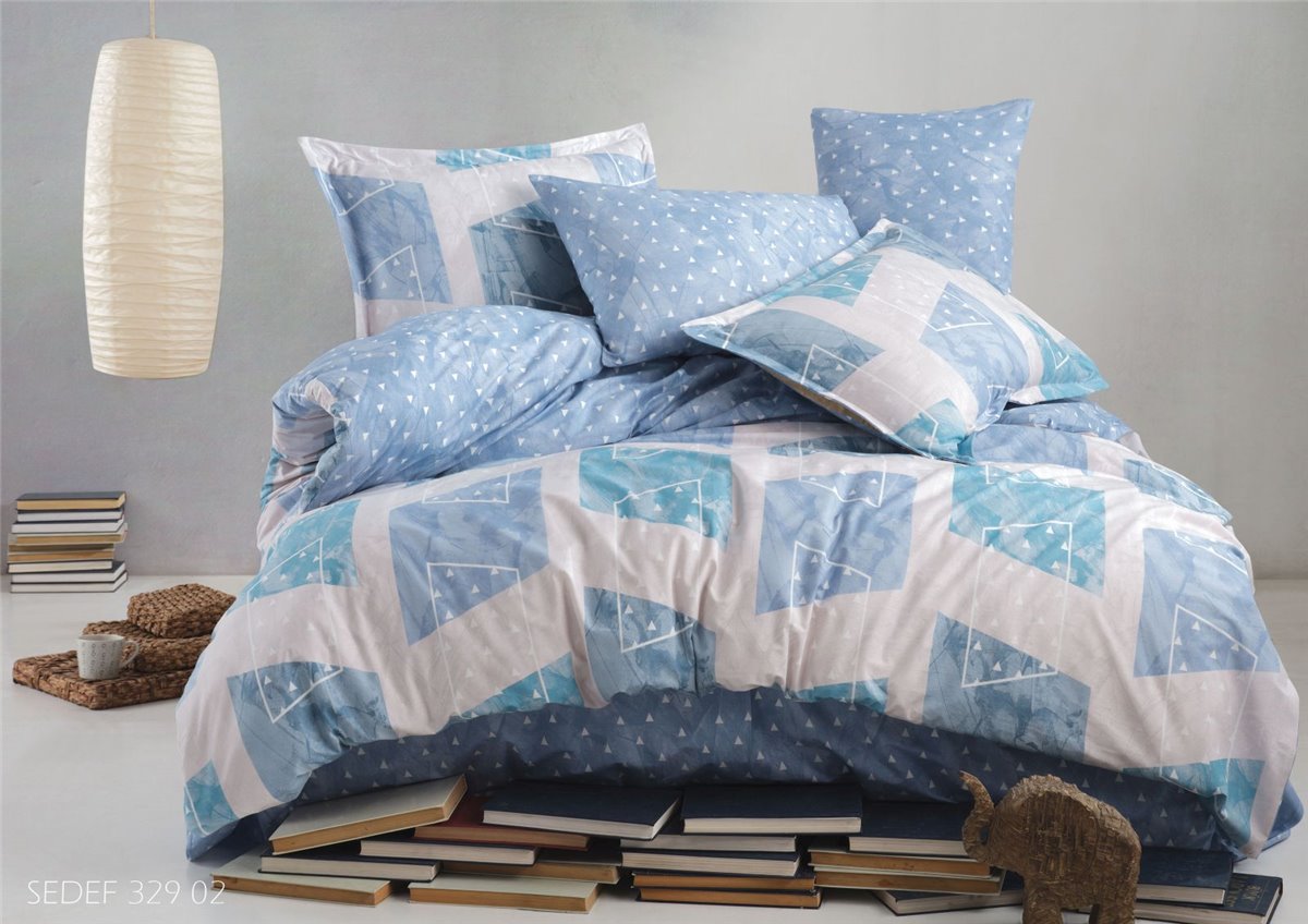 4 tlg 200x220 cm Bettwäsche SEDEF BLAU