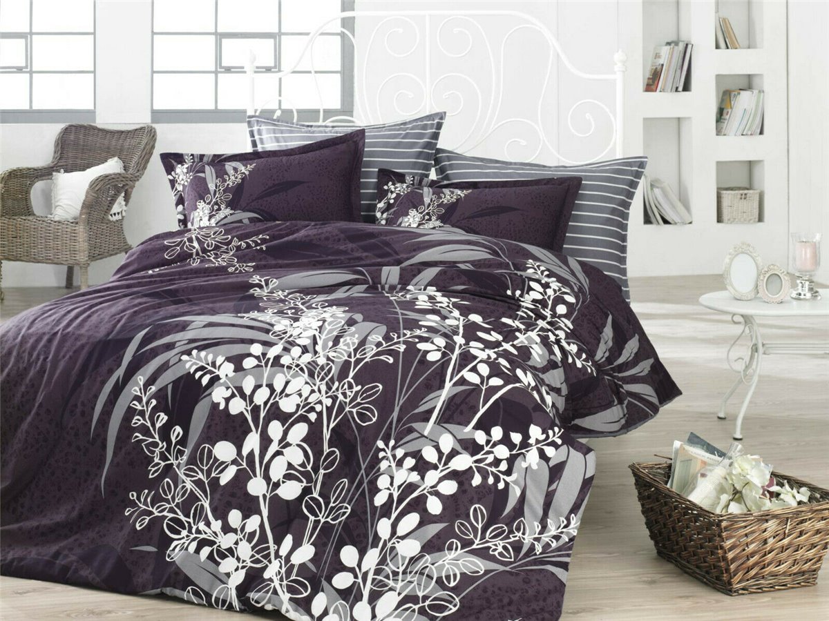 Bettwäsche, 6tlg, 220x240cm #AKASYA GRAU