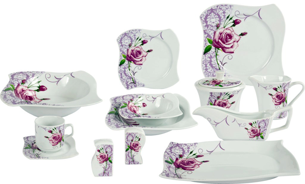 Kombiservice Avantgarde, lila, 36tlg, 6 Personen