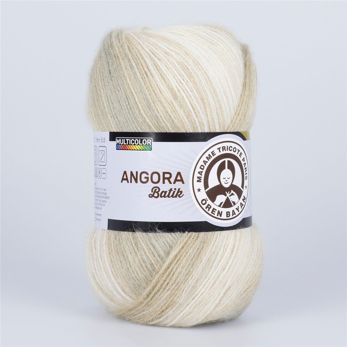 Garn Angora Batik #852, 5x100g