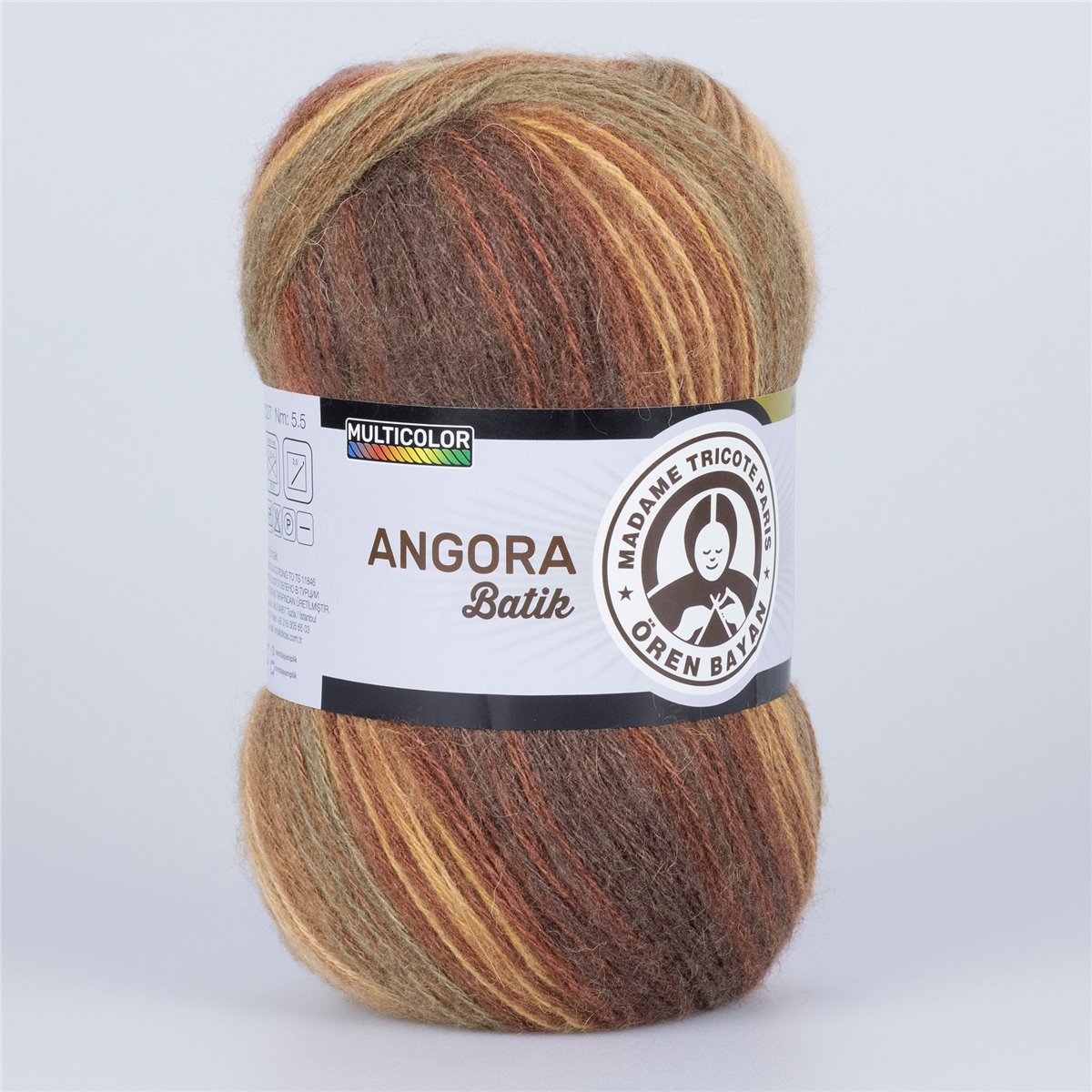 Garn Angora Batik #858, 5x100g