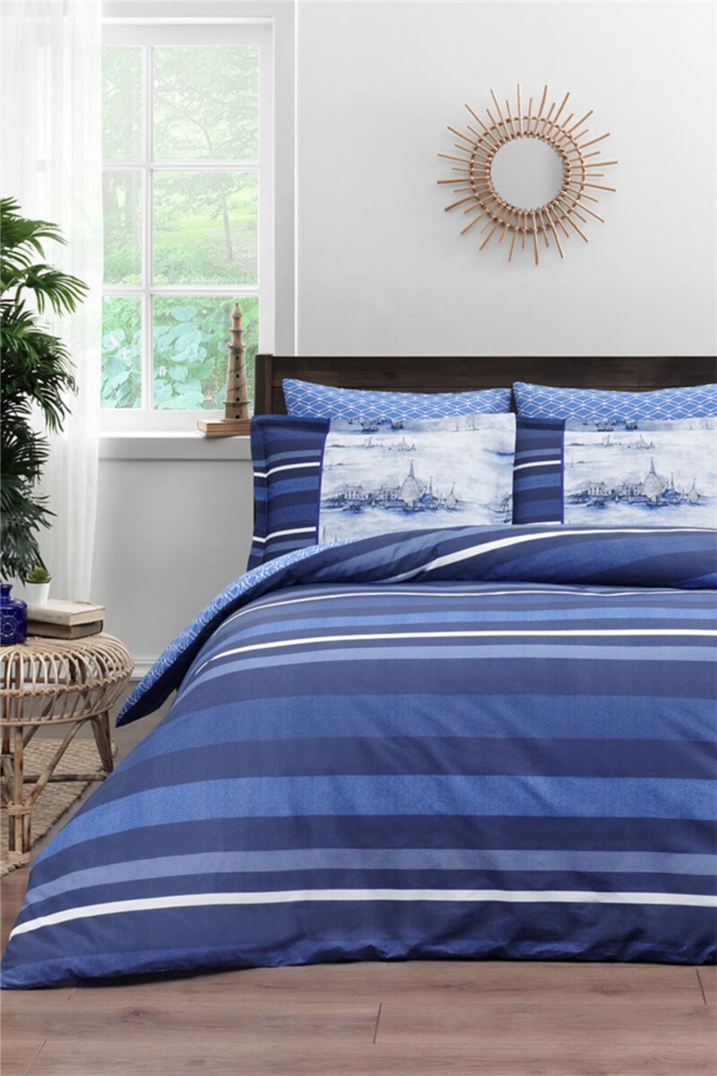 Bettwäsche, 4tlg, 200x220cm #INK LINES