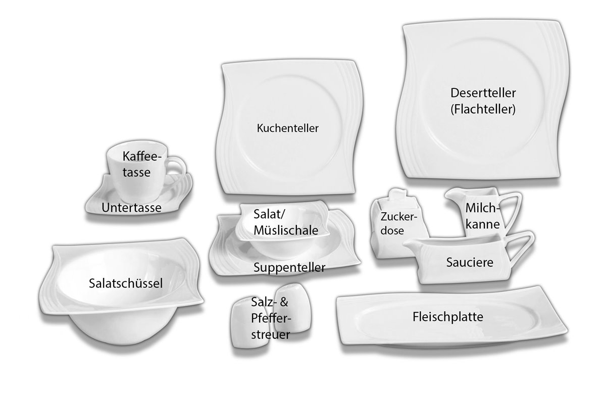 Kombiservice Alegra, 43tlg, 6 Personen