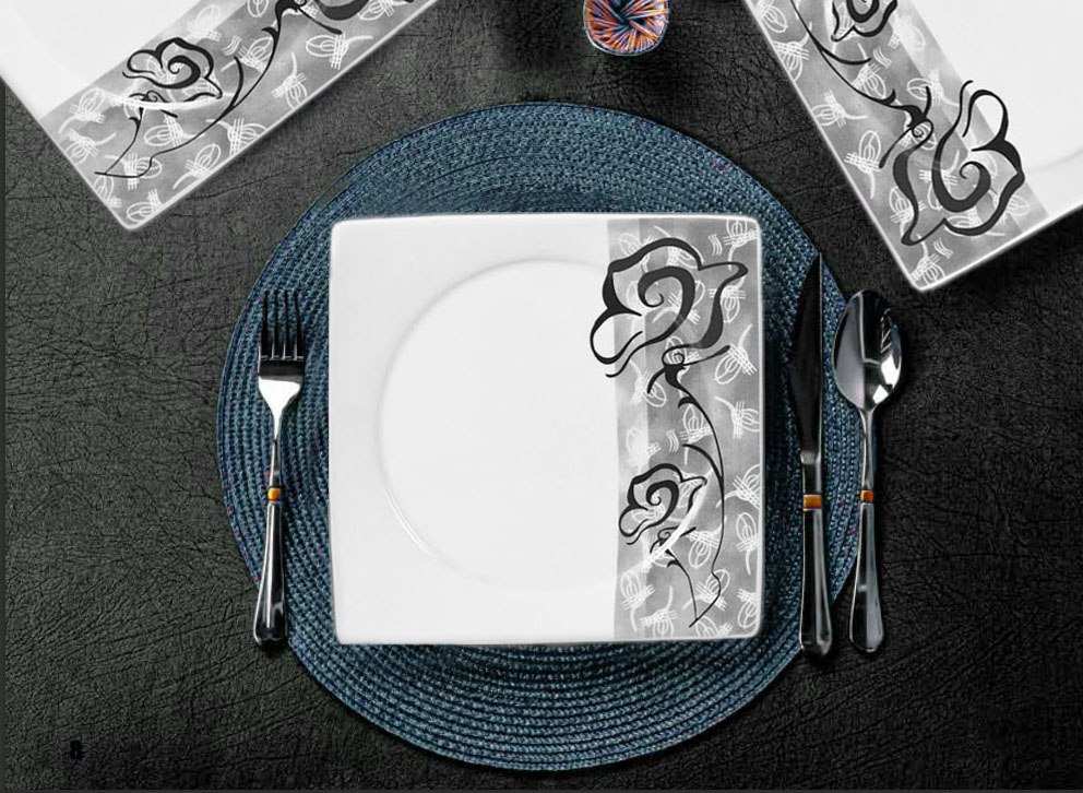 Kombiservice Denise, grau, 43tlg, 6 Personen